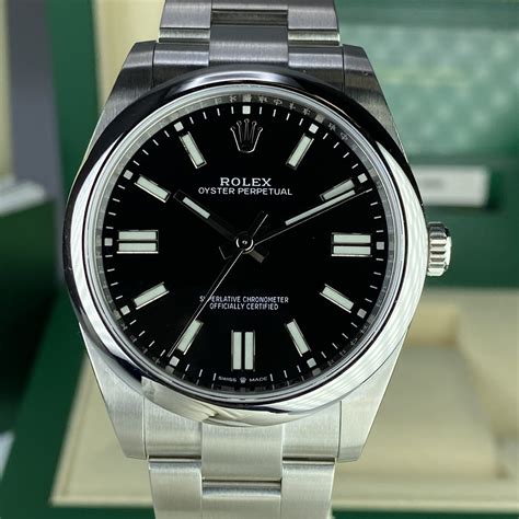 rolex oyster perpetual 36mm black dial new|rolex oyster perpetual 41mm 124300.